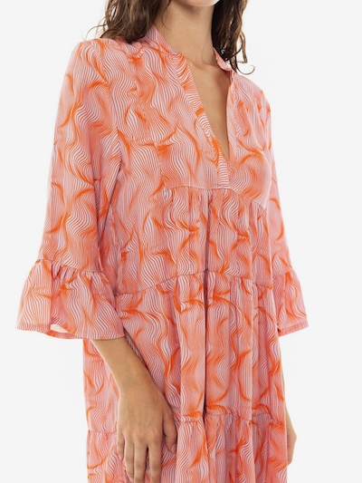 Pink Label Zomerjurk 'BEACHWEAR ORANGE WAVES' in 36 in de kleur Oranje, Productweergave