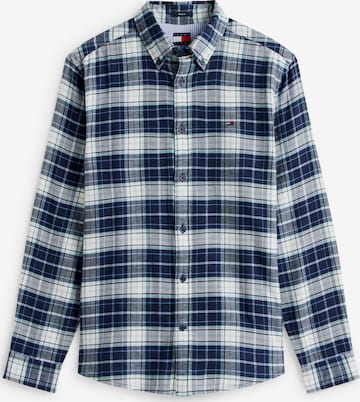 mėlyna Tommy Jeans Standartinis modelis Marškiniai: priekis