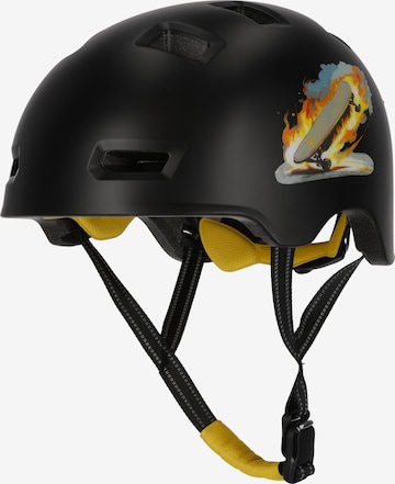 Crazy Safety Helm 'Skateboard' in Schwarz: Vorderseite