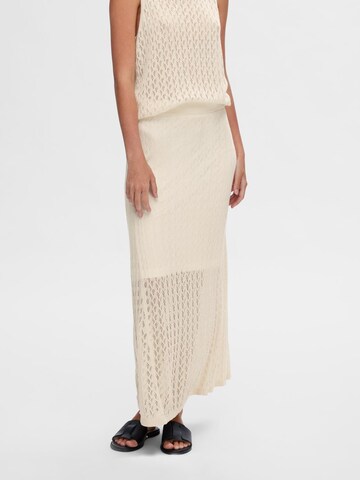 SELECTED FEMME Rok 'Agny' in Beige: voorkant