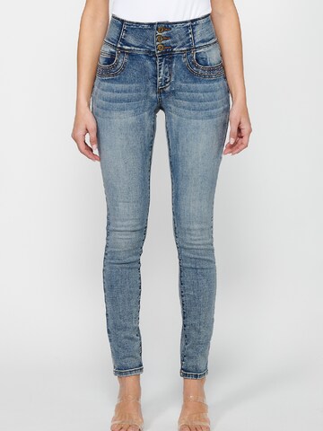Skinny Jeans di KOROSHI in blu: frontale