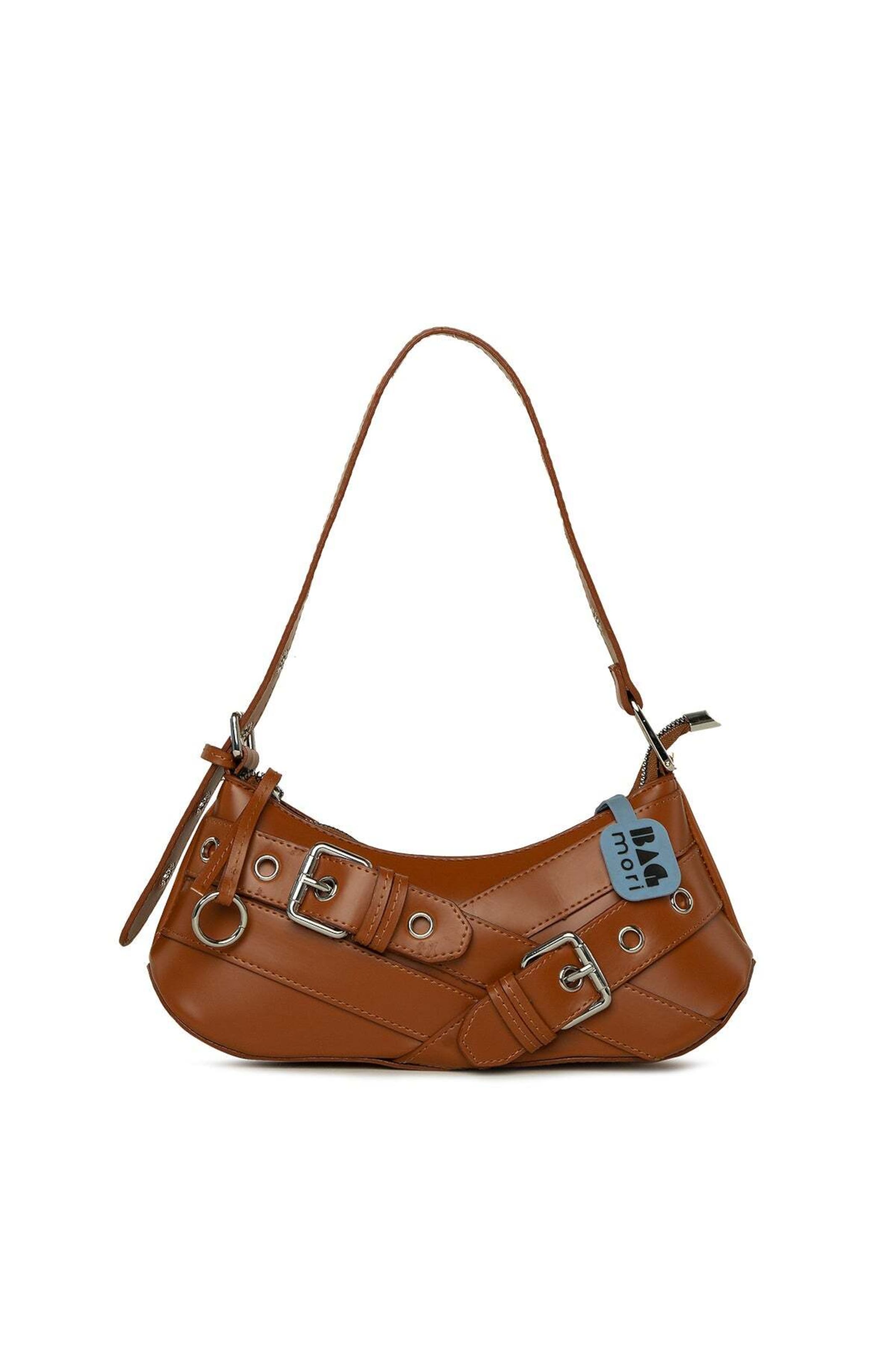 Bagmori Schultertasche in Braun: Vorderseite