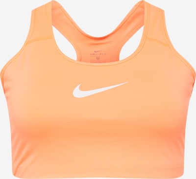 NIKE Soutien-gorge de sport 'Swoosh' en orange / blanc, Vue avec produit