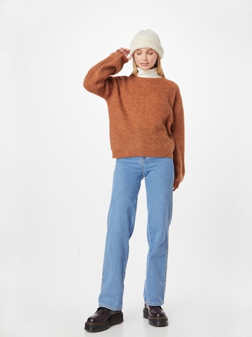 PULZ Jeans Sweater 'IRIS' in Brown