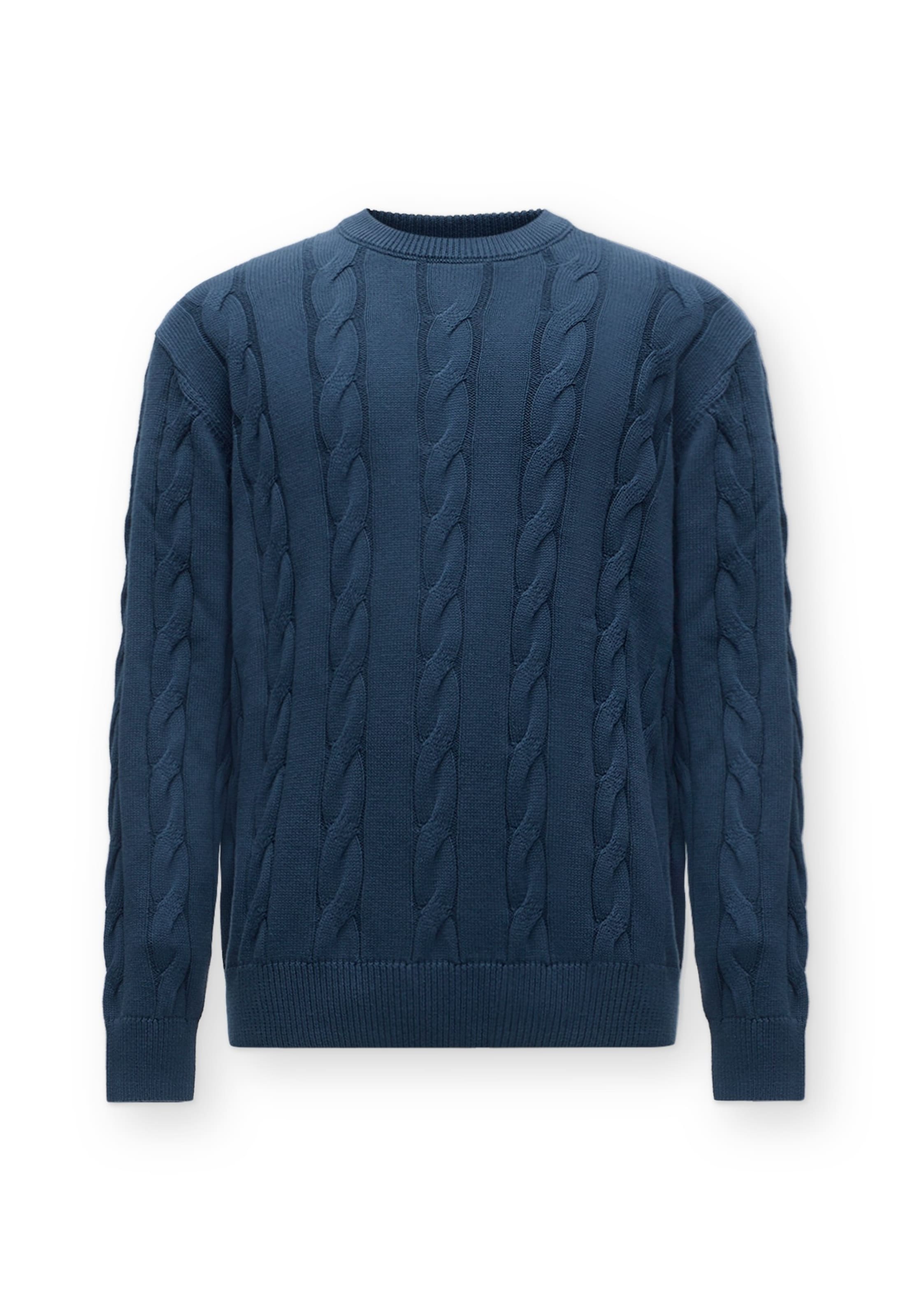 Pull-over BALMOHK en bleu : devant