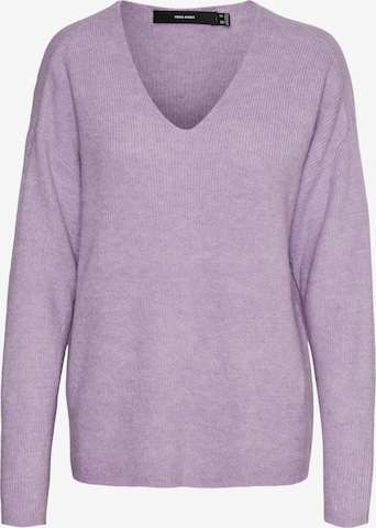 VERO MODA - Jersey 'VMCREWLEFILE' en lila: frente