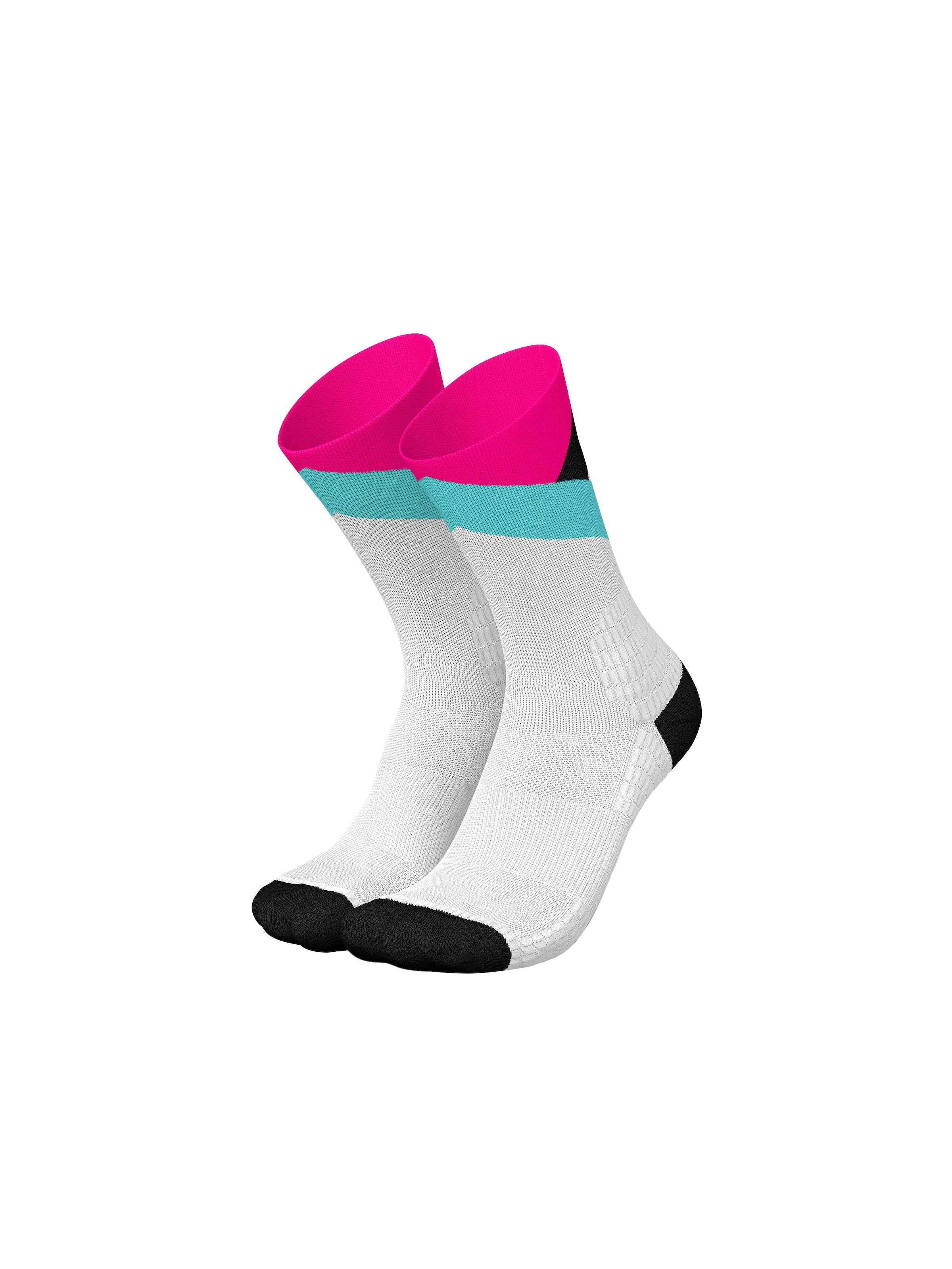 INCYLENCE Athletic Socks 'TRAIL SUMMITS' in Pink: front