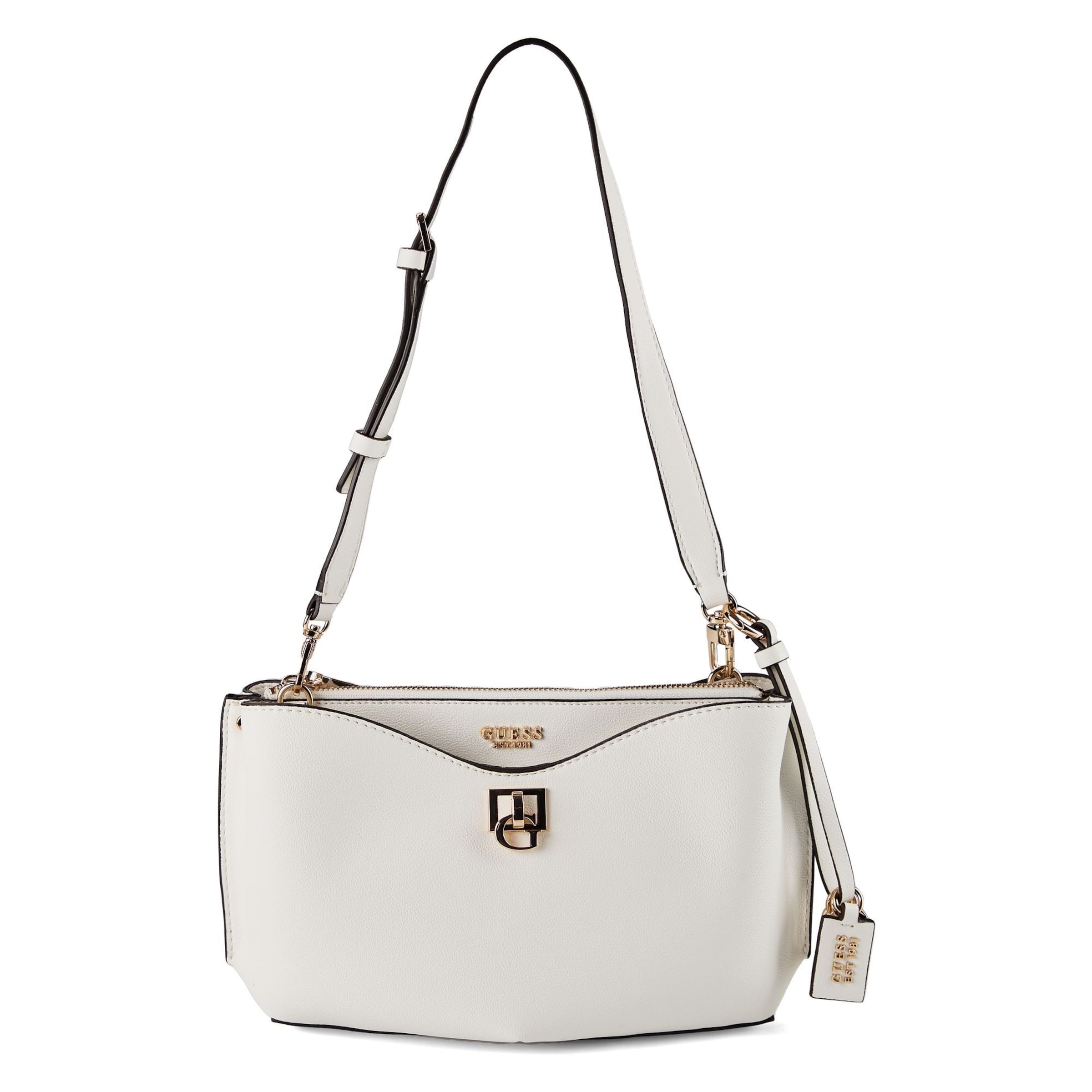 GUESS Schultertasche 'Bianca' in Weiß: Vorderseite