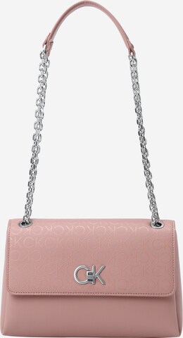 Sac bandoulière Calvin Klein en rose : devant