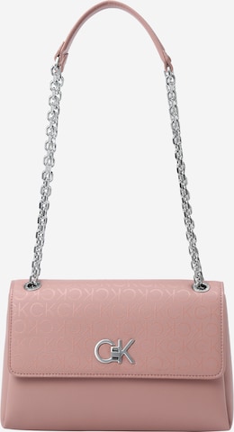 Calvin Klein - Bolso de hombro en rosa: frente