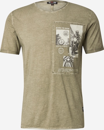 Key Largo Särk 'WHEELS', värv roheline: eest vaates