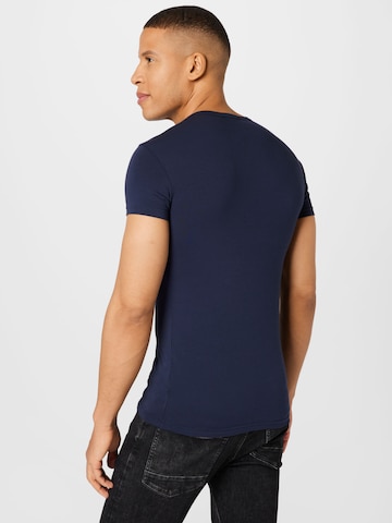 Emporio Armani - Camiseta en azul