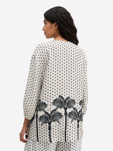 Marc O'Polo Strandshirt ' Palm Border Geo ' in Beige