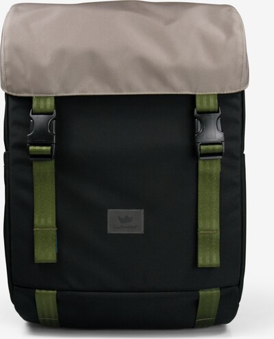 Freibeutler Rucksack in beige / grün / schwarz, Produktansicht