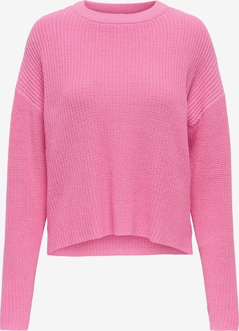 Pull-over 'ONLLuna' ONLY en rose : devant