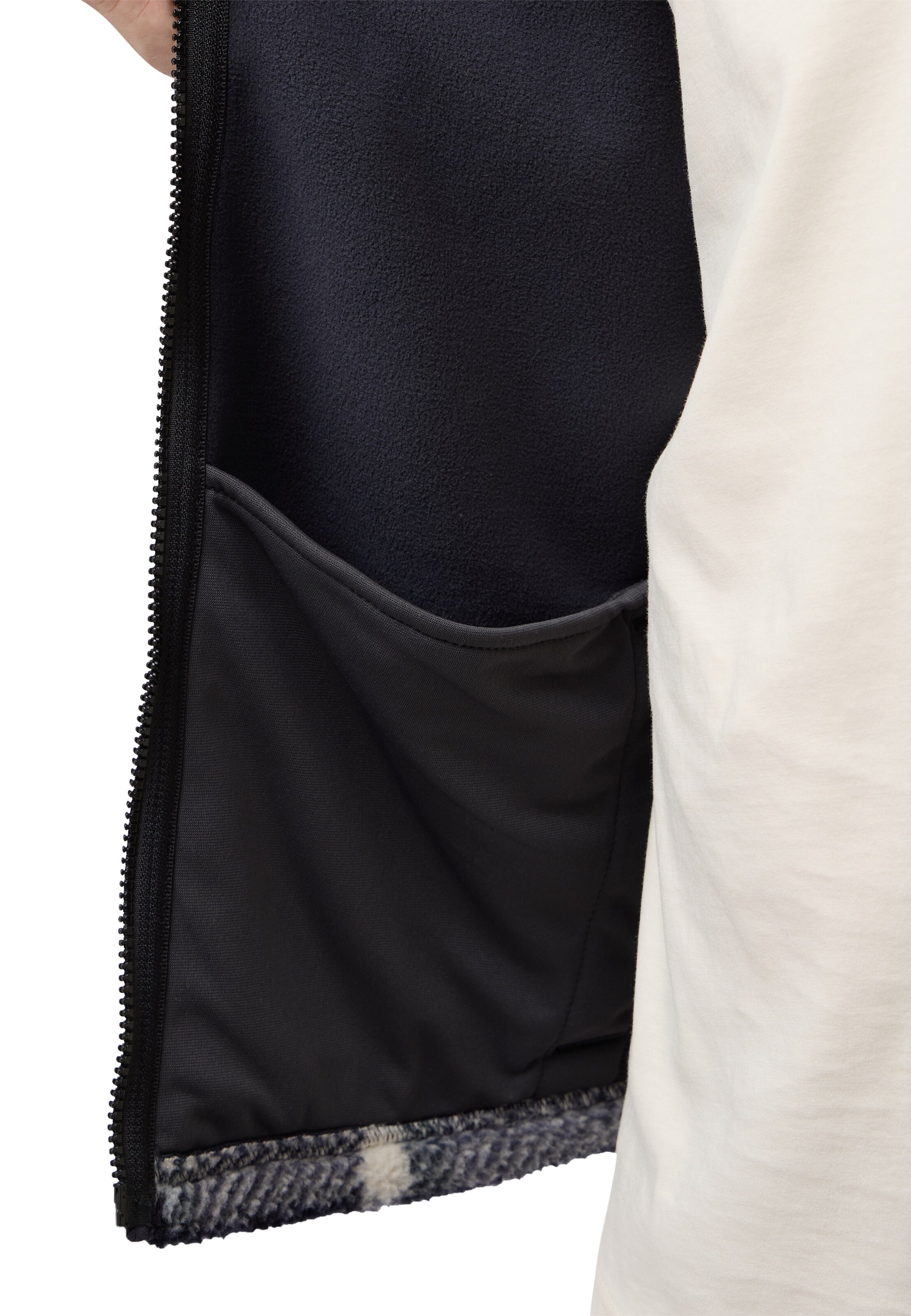 JACK WOLFSKIN Athletic Fleece Jacket in Blue