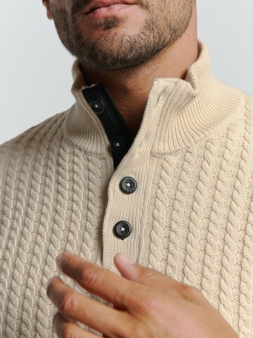 No Excess Sweater in White