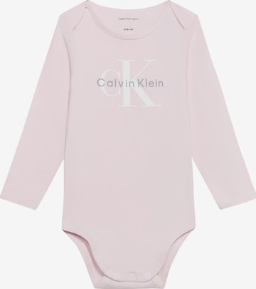 Calvin Klein Jeans Ползунки/боди в Лиловый: спереди