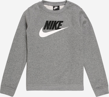 Bluză de molton 'Club Futura' de la Nike Sportswear pe gri: față