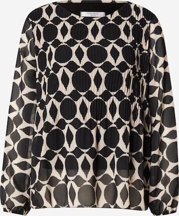 Chemisier 'Re44ynaa' ZABAIONE en noir : devant