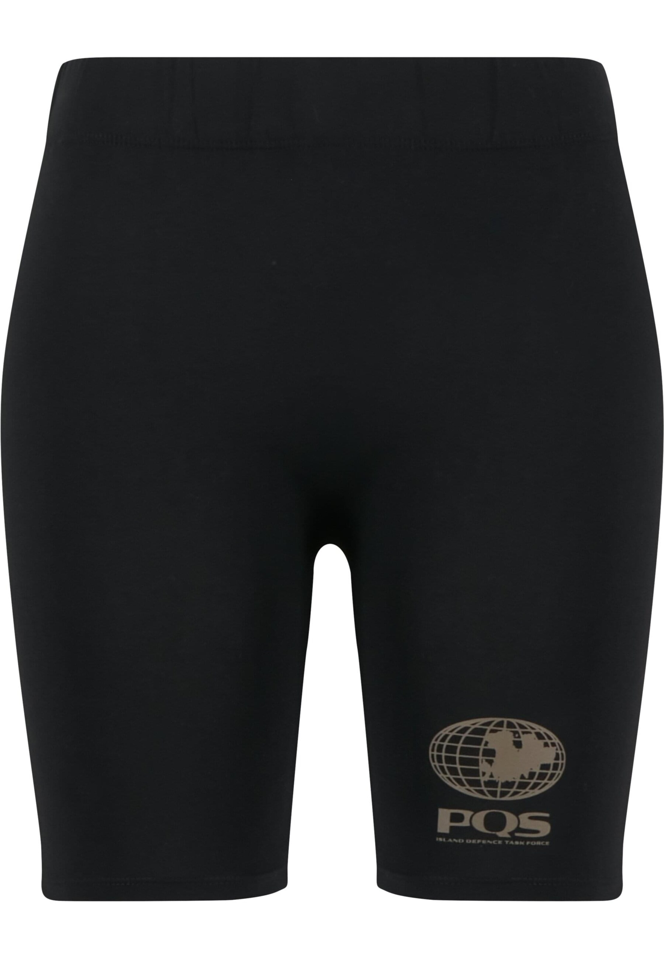 Pequs Skinny Leggings 'Island Defender' in Zwart: voorkant