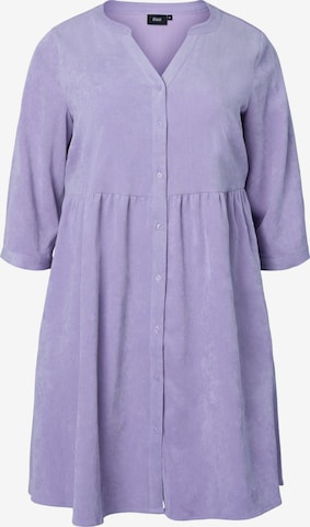 Robe-chemise 'Katie' Zizzi en violet : devant