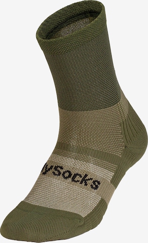 DillySocks Sportsocken 'Active Performance' in Grün: Vorderseite