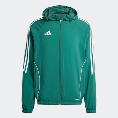 ADIDAS PERFORMANCE Sportjacke 'Tiro 24' in dunkelgrün / weiß, Produktansicht