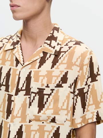 Coupe regular Chemise 'Noa Bit' WOOD WOOD en blanc
