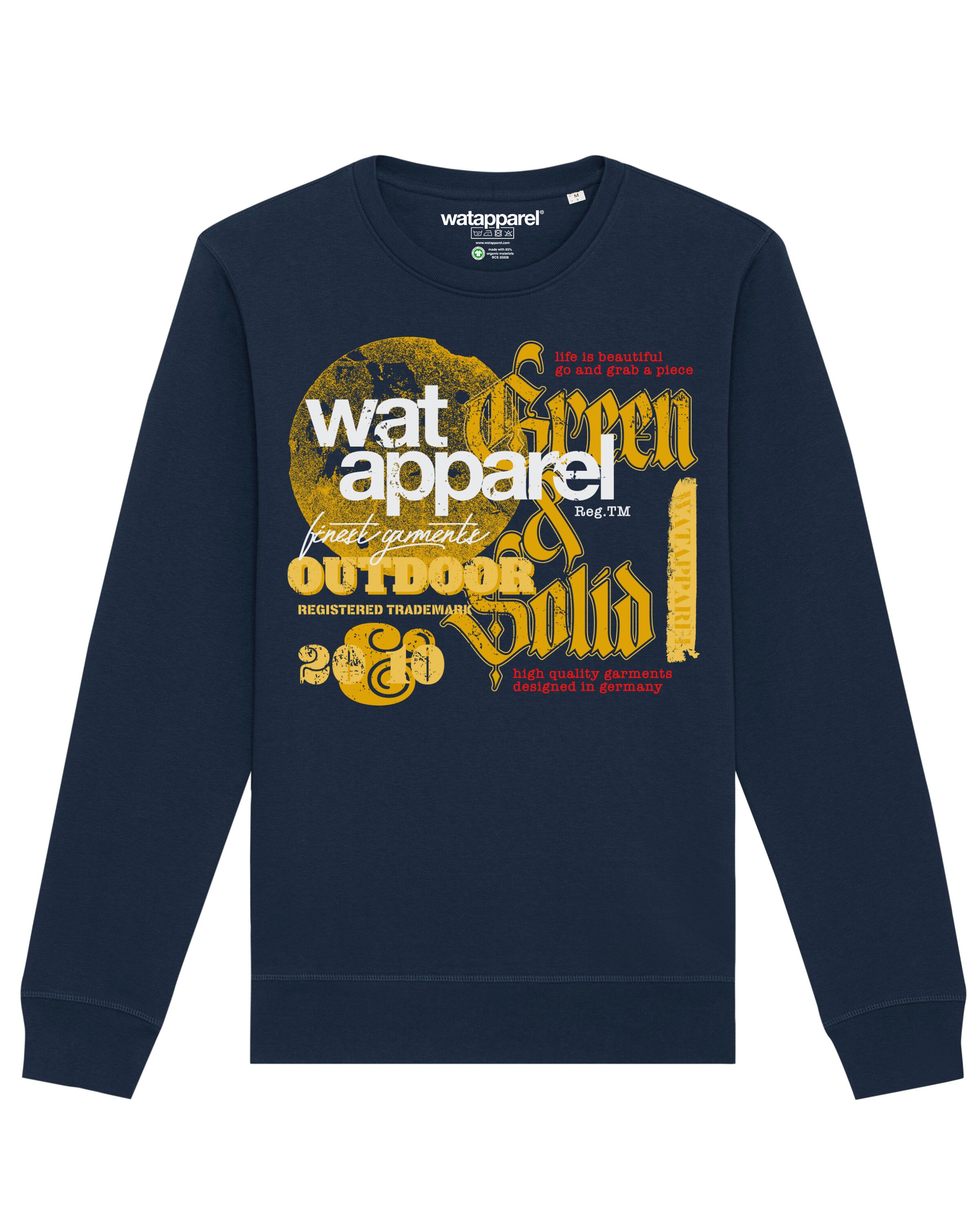 Sweat-shirt Watapparel en bleu : devant