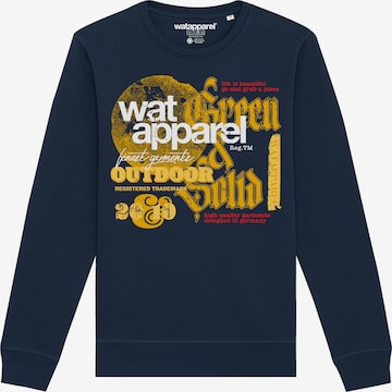 Sweat-shirt Watapparel en bleu : devant