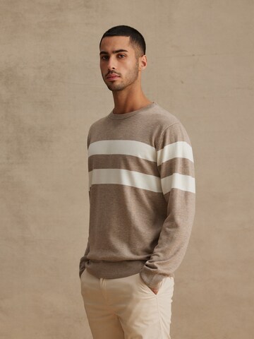 DAN FOX APPAREL Pullover 'Ludwig' in Beige