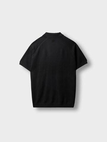 Burocs Shirt 'Fine Knit Polo' in Black