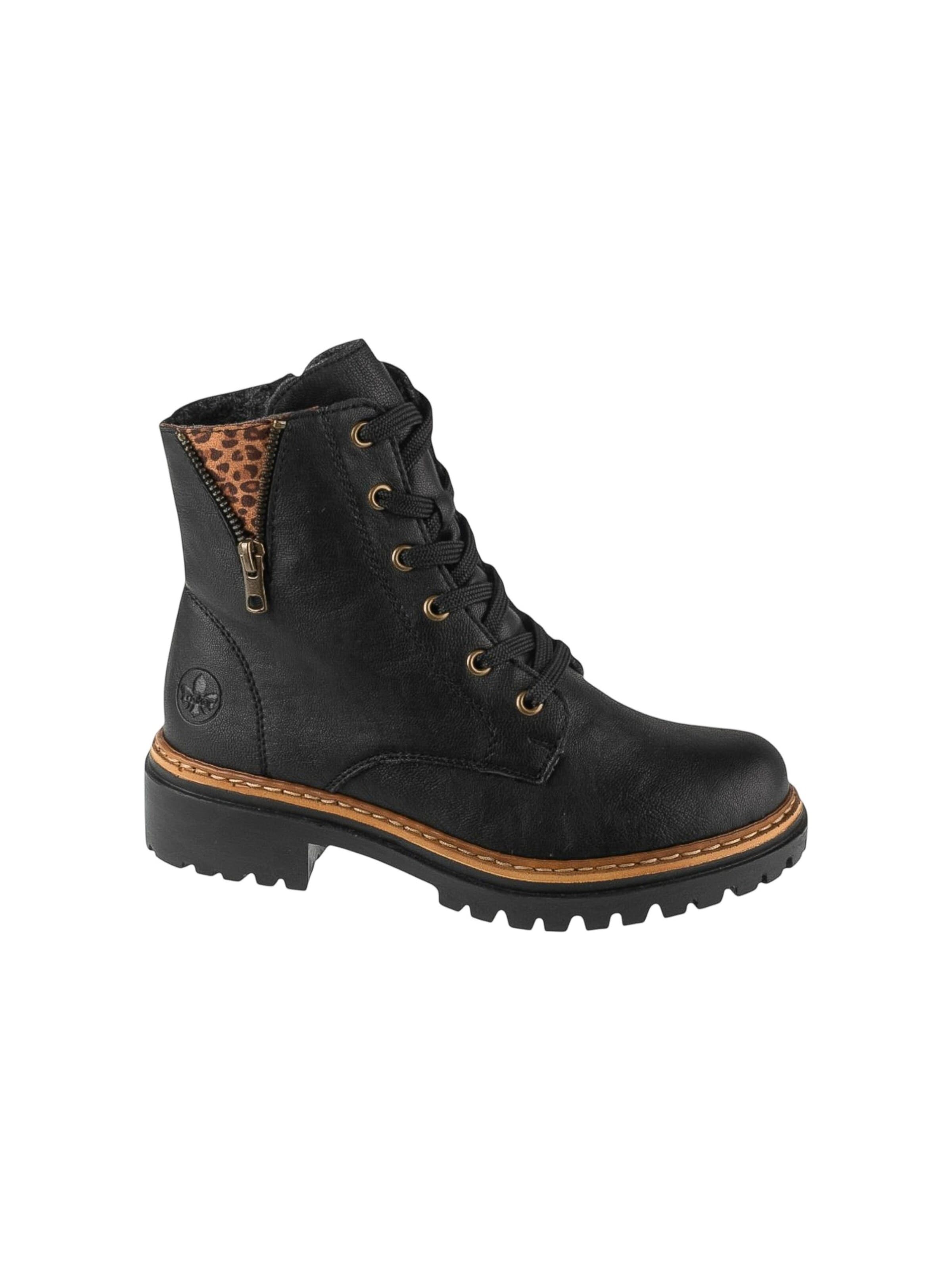 Rieker Veterlaarsjes 'Rieker Booties 72617' in Zwart: voorkant