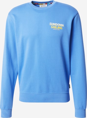 SCOTCH & SODA Sweatshirt in Blue: front