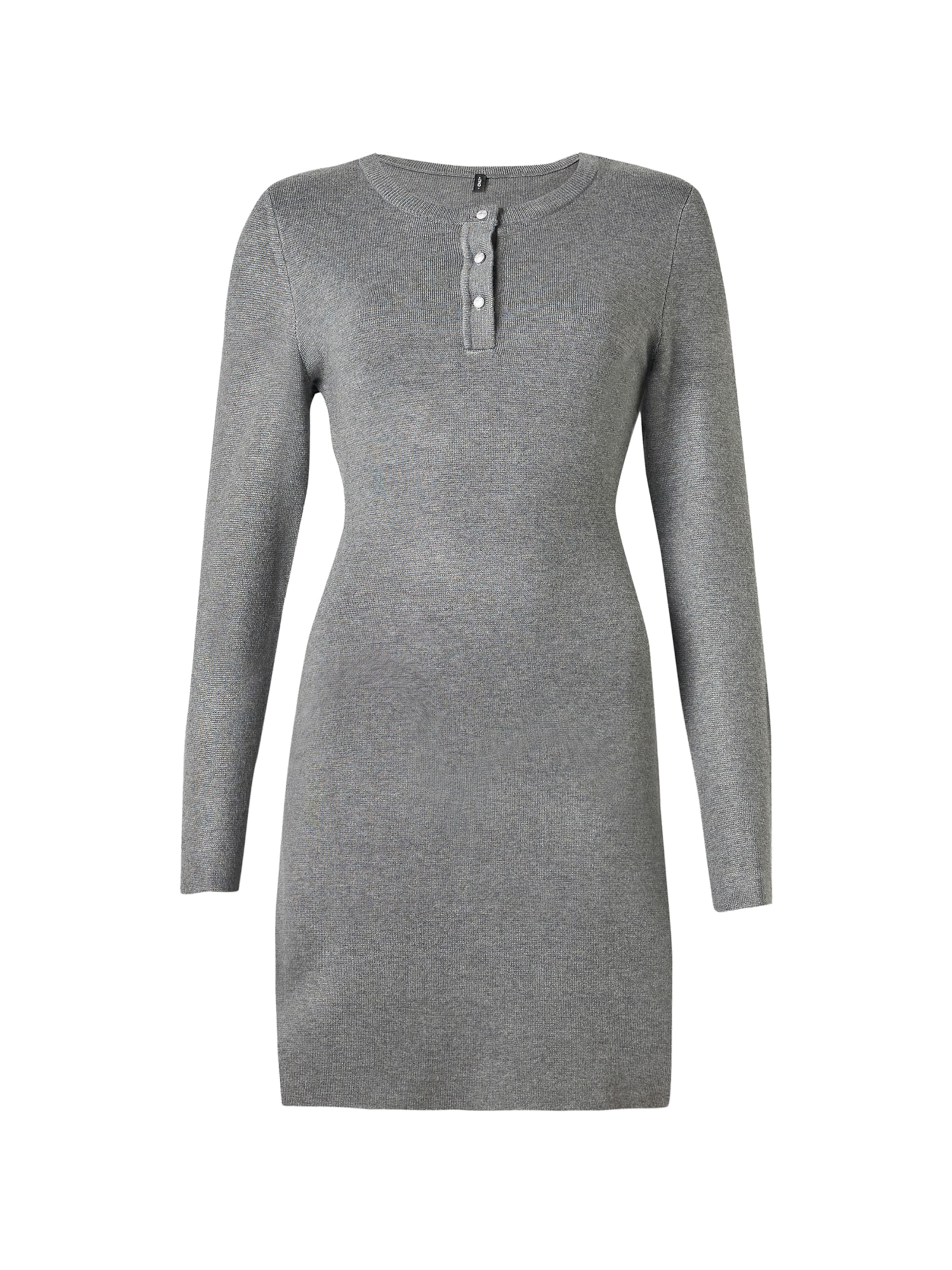 ONLYPletena haljina - siva boja: prednji dio