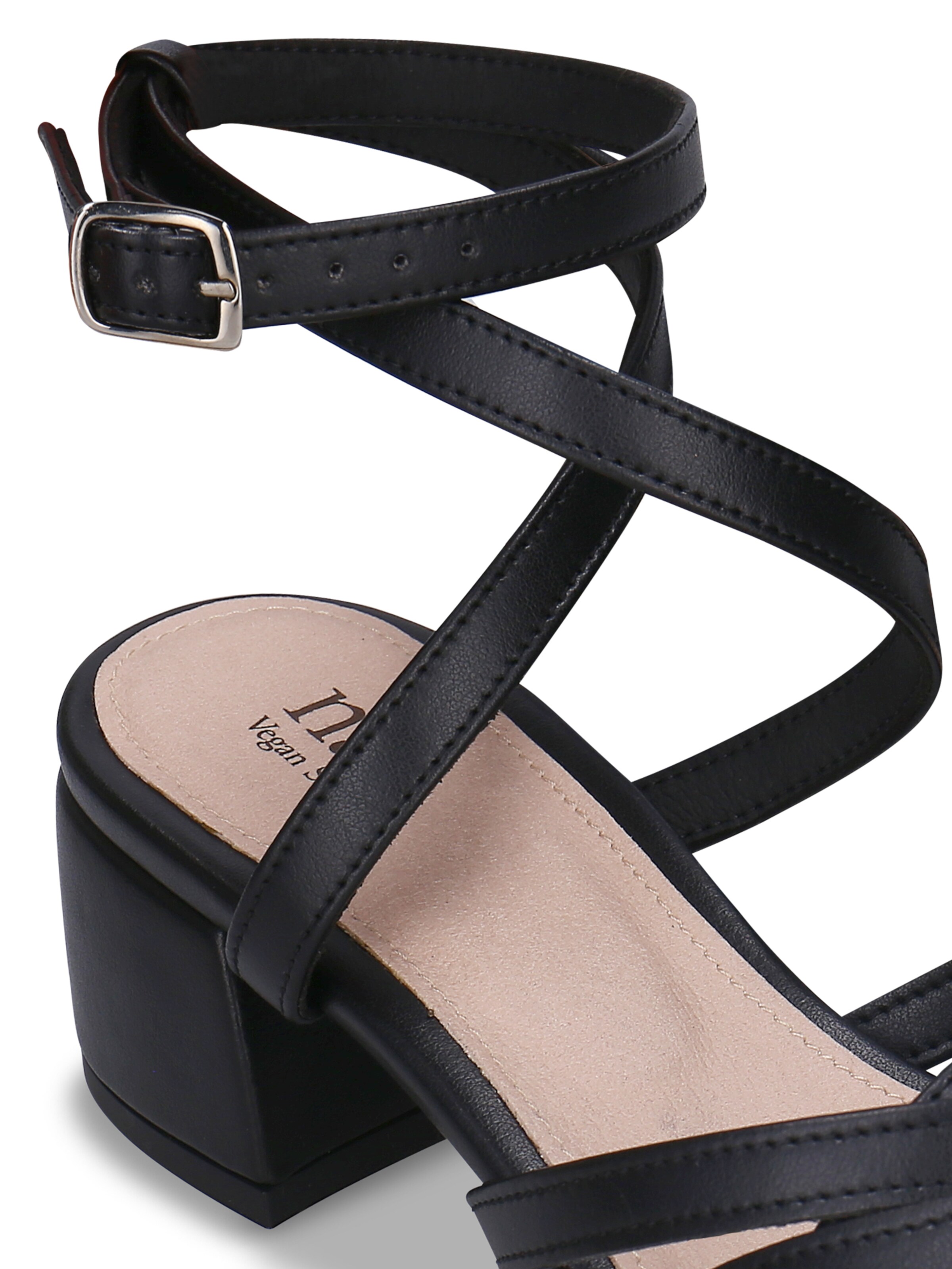 nae Vegan Shoes - Sandália 'MINA' em preto