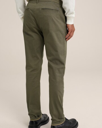 WE Fashion Slimfit Chino in Groen