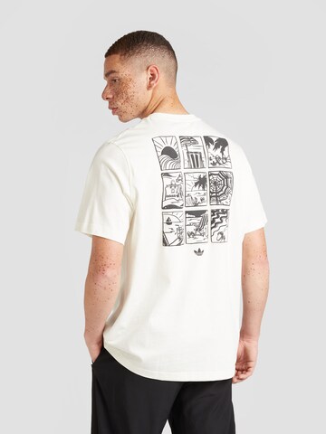 T-Shirt '80s Beach Day' ADIDAS ORIGINALS en blanc : devant