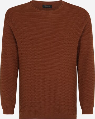 Jack & Jones Plus Trui 'BLUMIGUEL' in Bruin: voorkant