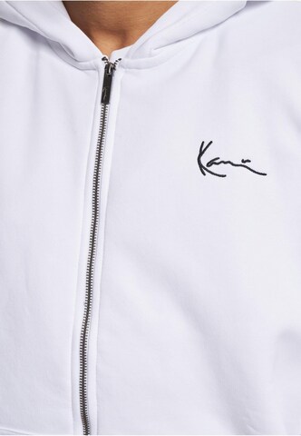 Karl Kani Zip-Up Hoodie in White