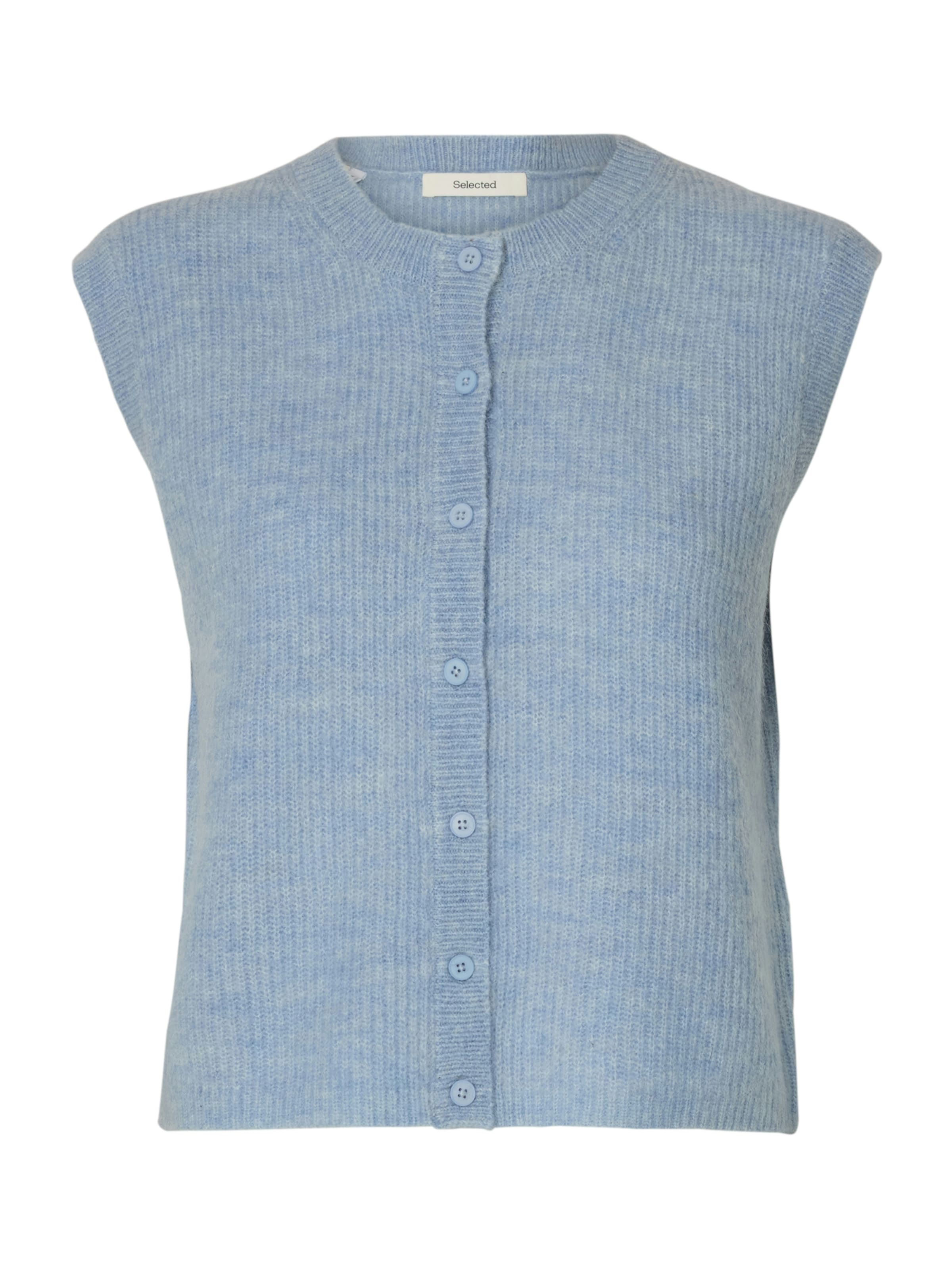 SELECTED Πλεκτό γιλέκο 'SLFLulu' σε μπλε: μπροστά