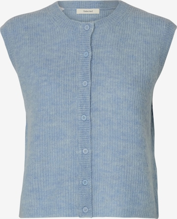 SELECTED Вязаная жилетка 'SLFLulu' в Синий: спереди