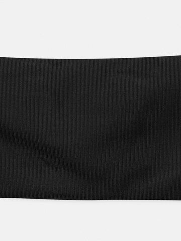 Pull&Bear Bandeau Bikini zgornji del | črna barva