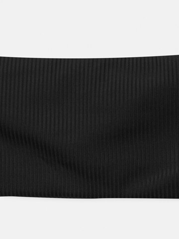 Pull&Bear Bandeau Horní díl plavek – černá