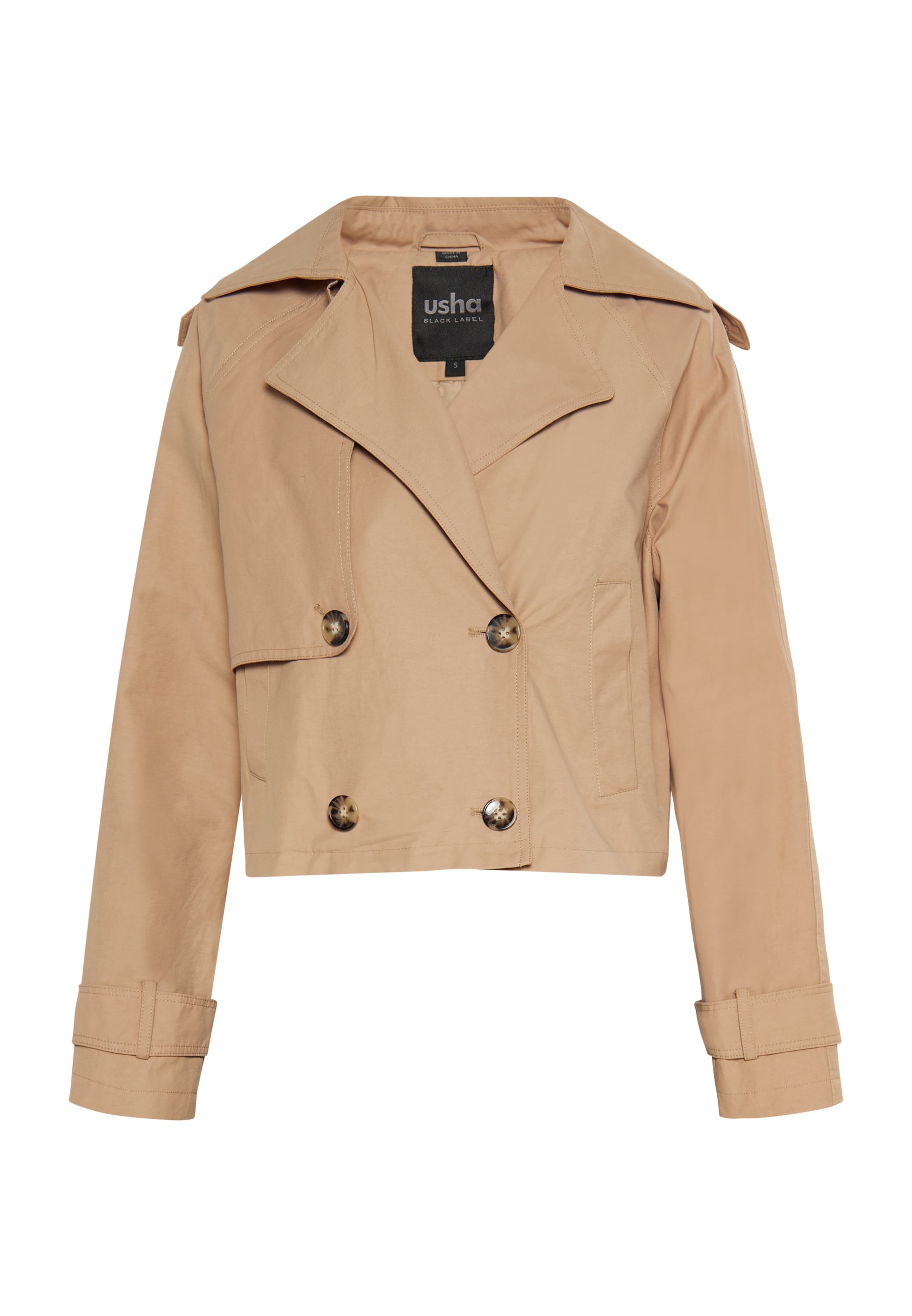 usha BLACK LABEL - Casaco meia-estação em bege: frente