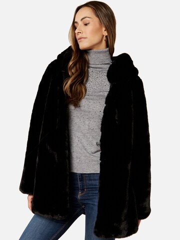 GINI LONDON Jacke 'Gini Hooded Long Sleeve' in Schwarz: Vorderseite