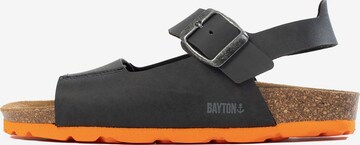 Bayton Sandal 'Spezia' i svart: framsida