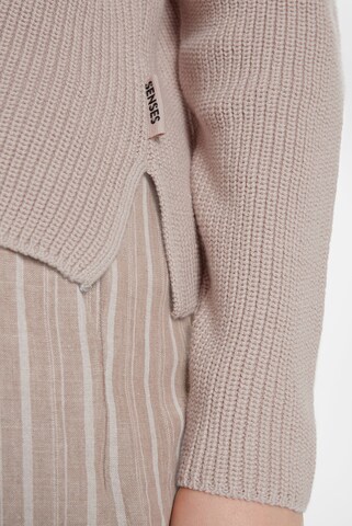 SENSES.THE LABEL Knit Cardigan in Beige