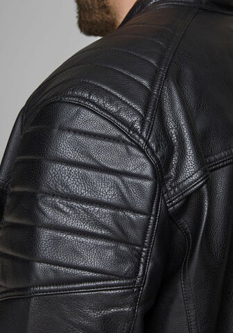 Veste mi-saison 'Rocky' Jack & Jones Plus en noir